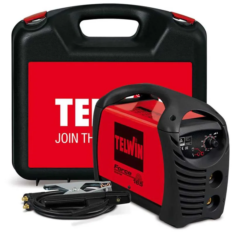 Poste à souder inverter à électrode courant continu Telwin FORCE 165 - puissance 150 A - kit