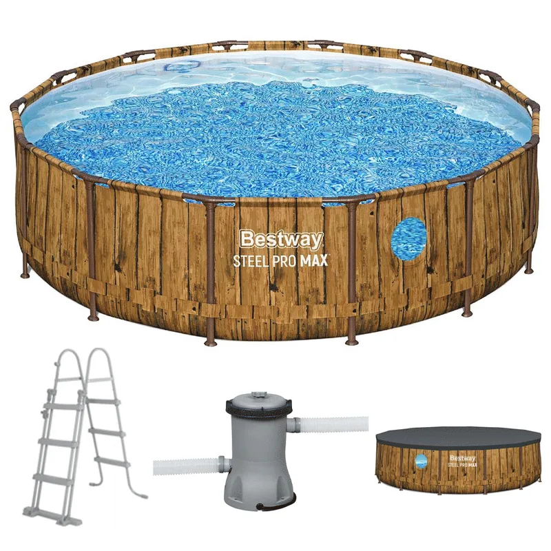 Bestway Steel Pro Max Splashview 561JM - Ø427x107 cm - Piscine ronde