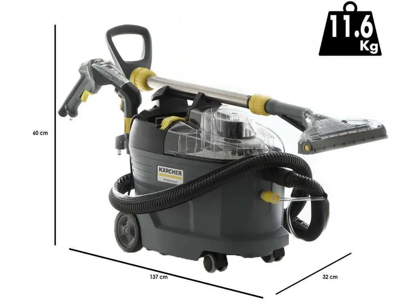 Karcher Pro Puzzi 8/1 ADV - Nettoyeur injecteur-extracteur - Puissance 1200W