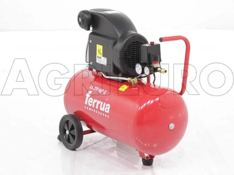 Ferrua RC 2 50 CM2 - Compresseur d'air électrique monophasé - Moteur 2 CV - 50 L à air comprimé