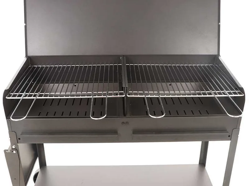 Mille Vanessa 2G - Barbecue à charbon en fer artisanal - 2x 47,5x37 cm