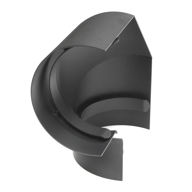 Raik Basic écran thermique 160mm gris fonte tuyau de fumée latéral pour coude 3 pièces 90° pour tuyau de fumée / conduit de fumée