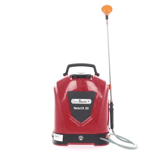GeoTech NEBRIX 20 - Pompe de pulvérisation à dos à batterie - 20 litres - 12 V 8 Ah
