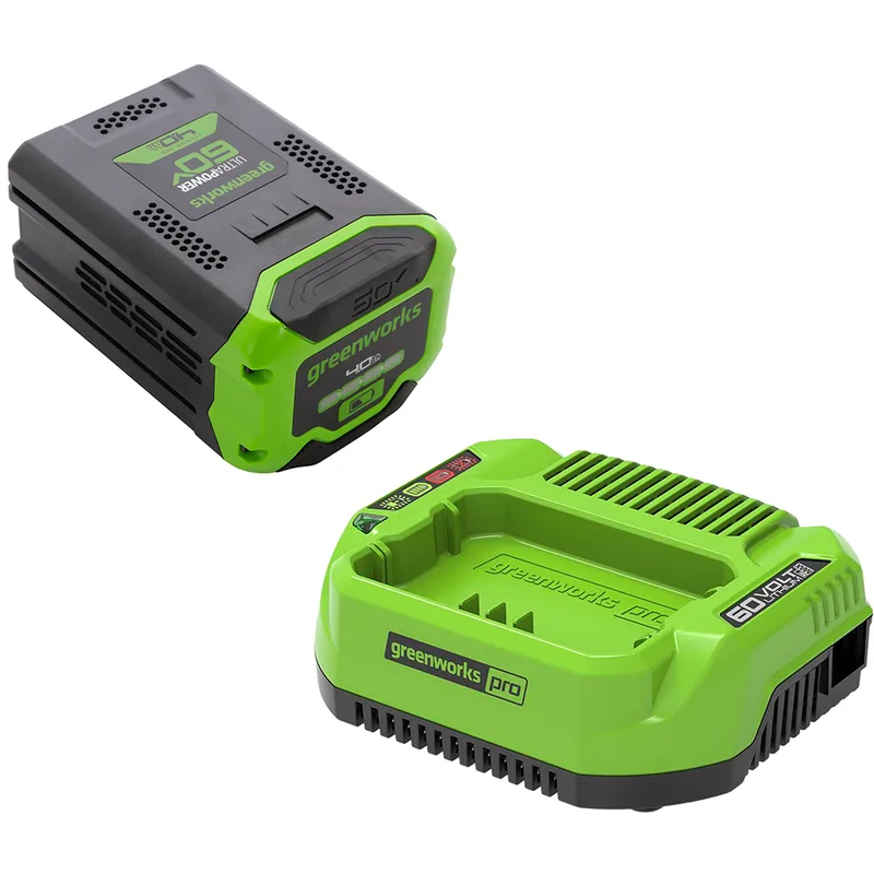 Kit de démarrage Greenworks 60V 4Ah Batterie + chargeur