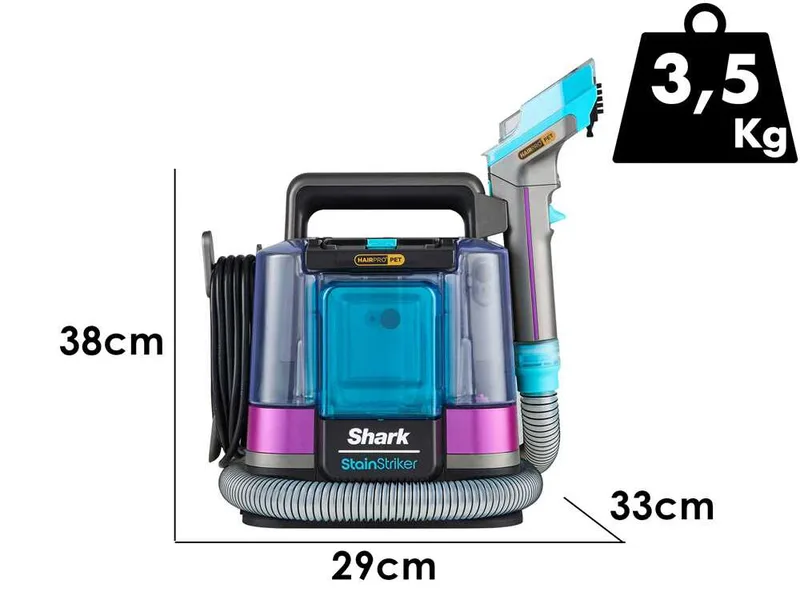 Shark Stainstriker HairPro Pet - Nettoyeur de tapis - Tapisserie - 450 W