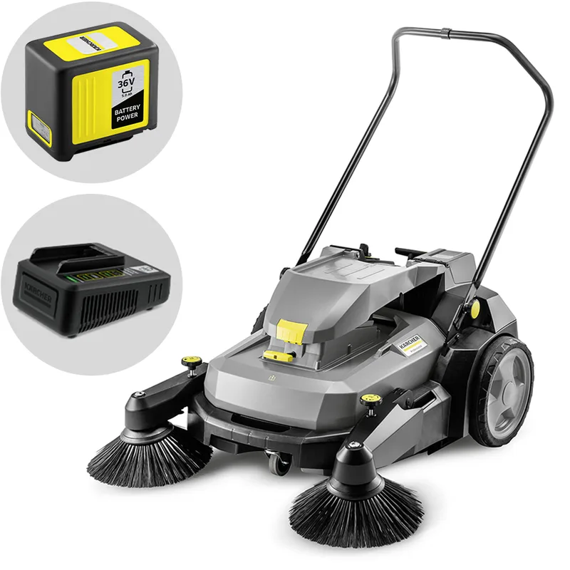 Karcher KM 70/30 C Bp 2SB - Balayeuse à batterie avec bac de ramassage - 36 V 5 Ah