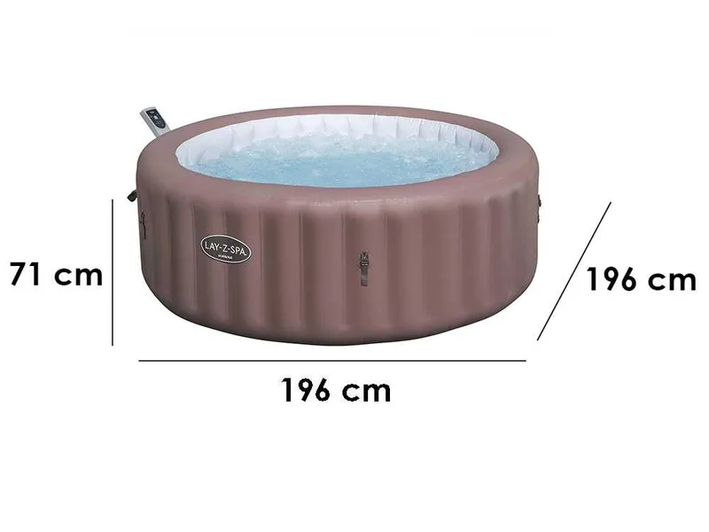 Bestway Lay-Z-Spa Hawaii AirJet 6001G - Ø196x71 cm - Spa gonflable à hydromassage