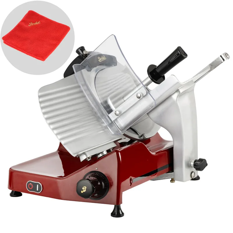 Trancheuse Berkel Pro Line XS25 rouge - Lame en acier chromé de 250 mm