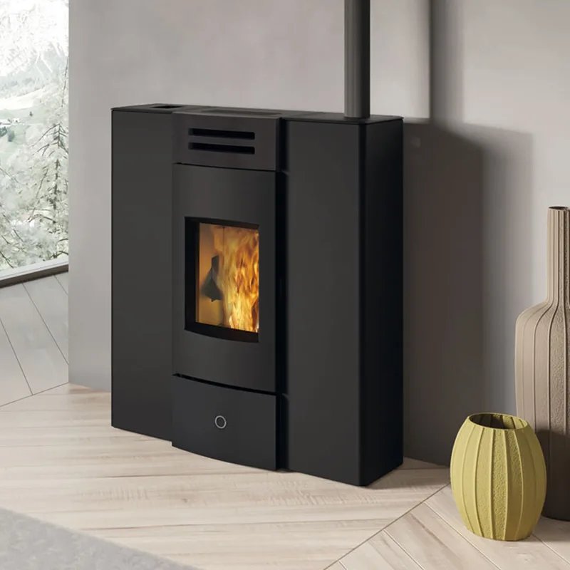 EK63 Dub 100++ Poêle à granulés céramique noire