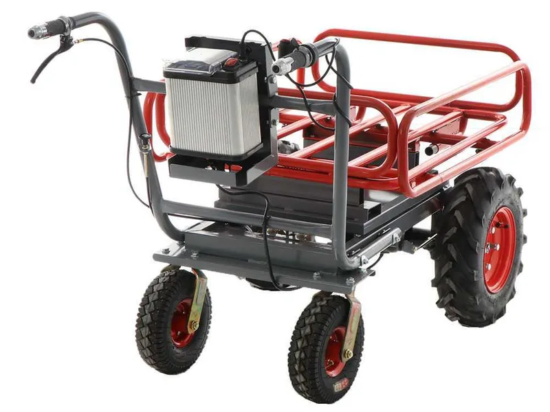 Brouette électrique à batterie GeoTech CAR 300T-T PLUS - Batterie de 40V et 6 Ah