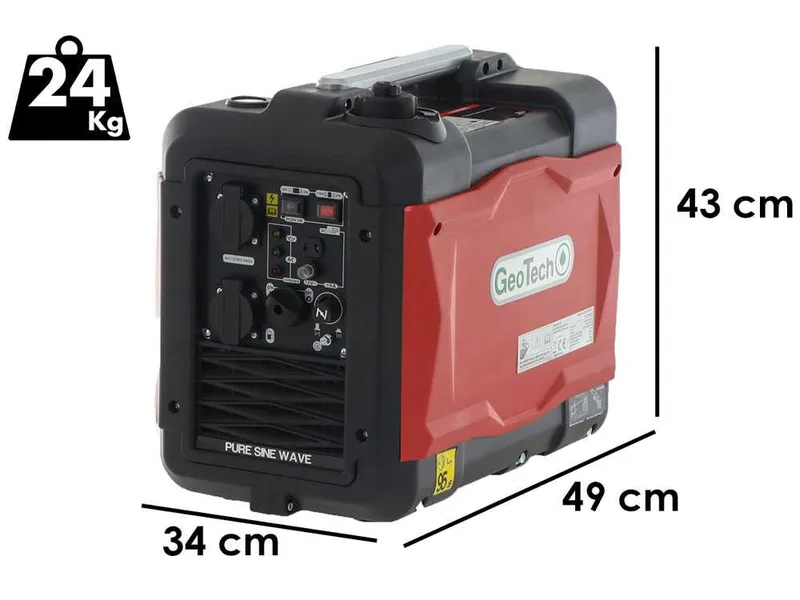 GeoTech SQL3000i EVO - Groupe électrogène à inverter 2.9 kW - Continu 2.7 kW monophasé