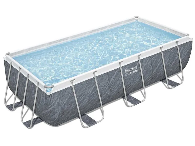 Bestway Steel Pro Max 56721 - 404 x 201 x 100 cm - Piscine hors-sol pour 5-6 personnes