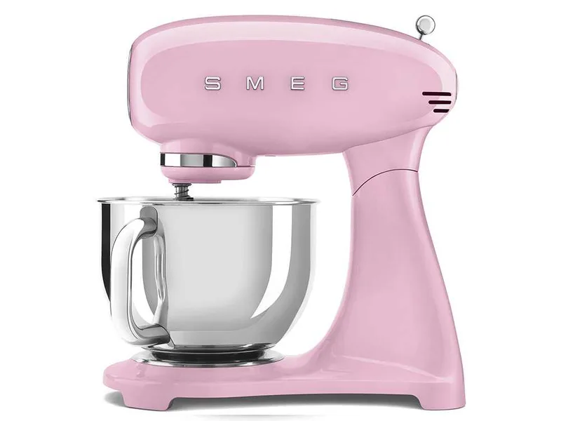 Smeg Full Color Rose - Batteur mélangeur planétaire - Cuve en acier inoxydable de 4,8 litres
