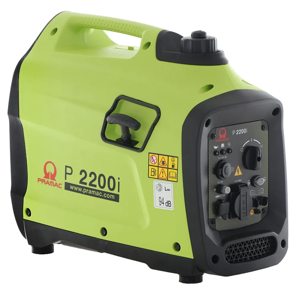 Pramac P2200i - Groupe électrogène à inverter insonorisé 2.1 kW - Continu 1.9 kW Monophasé