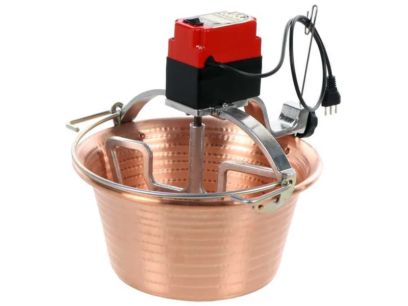 NuovaFac Cuoca Automatica à induction - Chaudron électrique en cuivre martelé - 14L - 30W