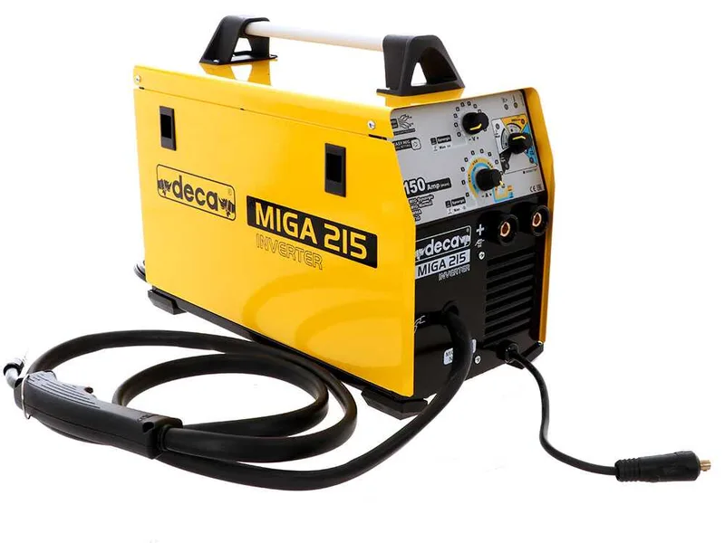 Poste à souder à fil inverter multi-procédés continu Deca miga 215 1Ph 230/50-60 - gaz/no gaz