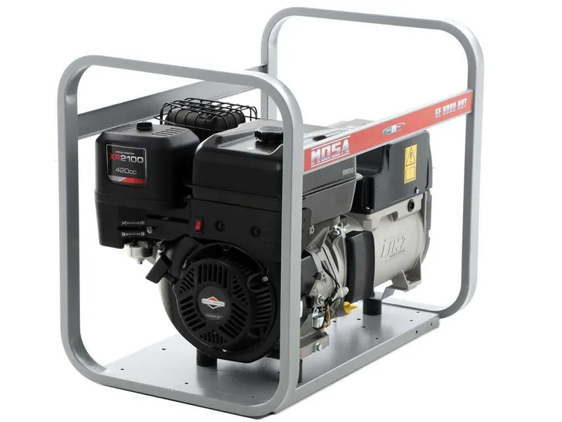MOSA GE 8000 BBT - Groupe électrogène à essence 6.4 KW - Continue 5.6 kW Triphasé - Moteur B&S XR2100