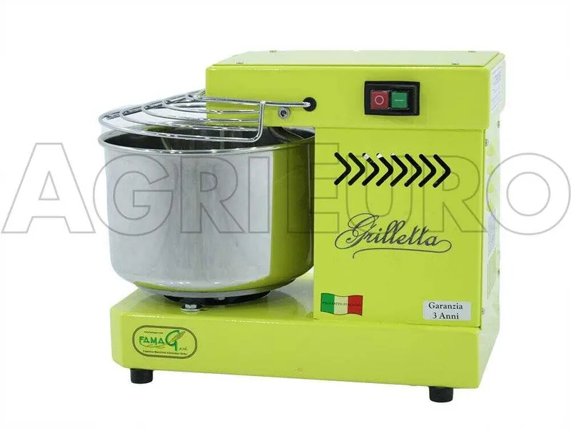 Pétrin électrique à spirale - Famag Grilletta IM 5 Color - Jaune 5 kg - 8 L