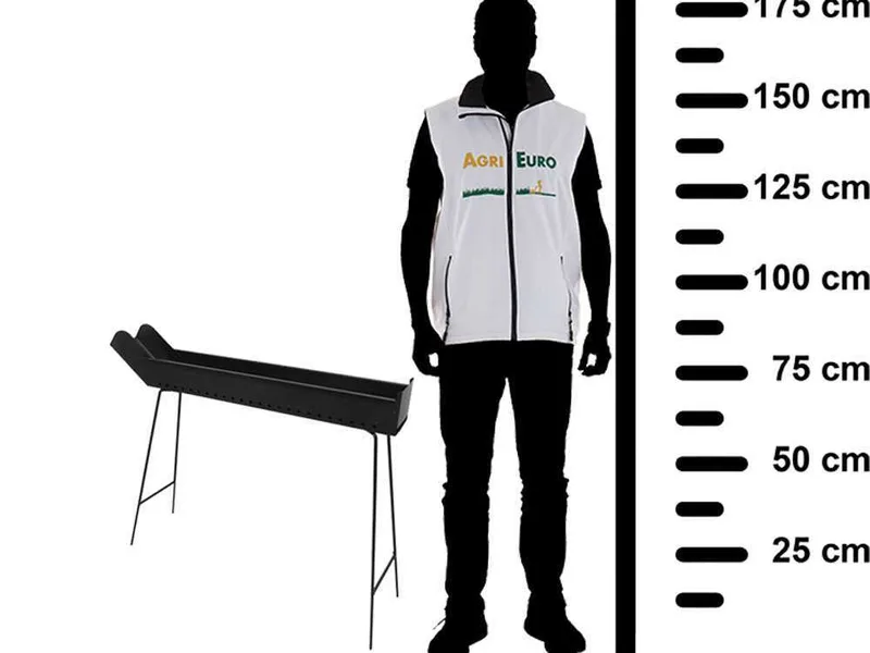 Mille BBQ-100 Go - Barbecue spécial pour brochettes à charbon - 100x14 cm