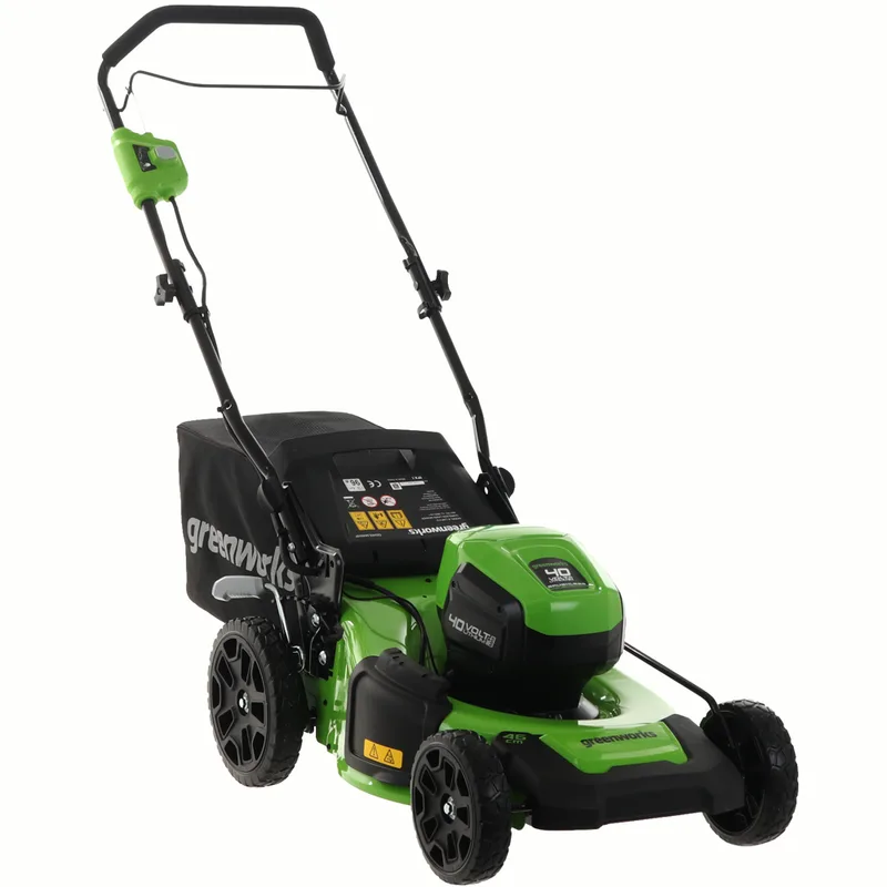 Greenworks GD40LM46HPK4 - Tondeuse à gazon électrique à batterie 40V/4Ah - Coupe 46 cm