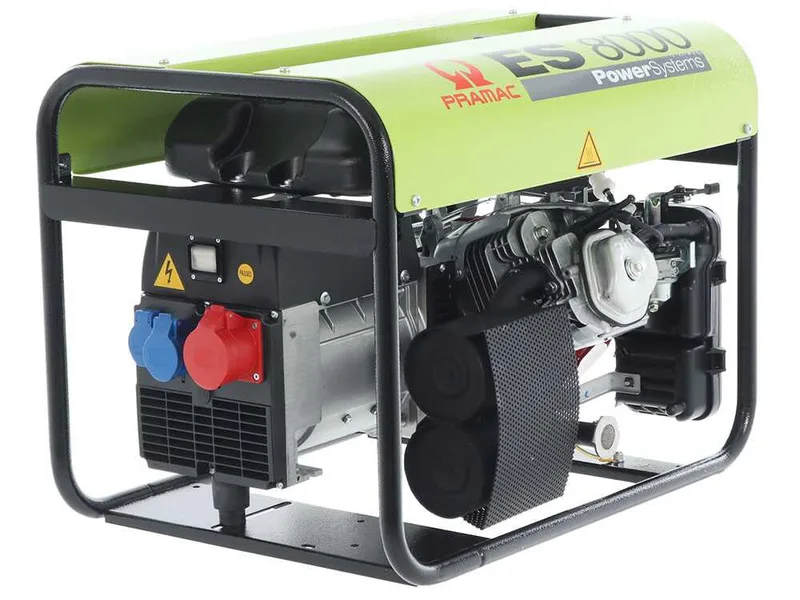 Pramac ES 8000 - Groupe électrogène 6.6 kW triphasé à essence - avec moteur Honda GX 390