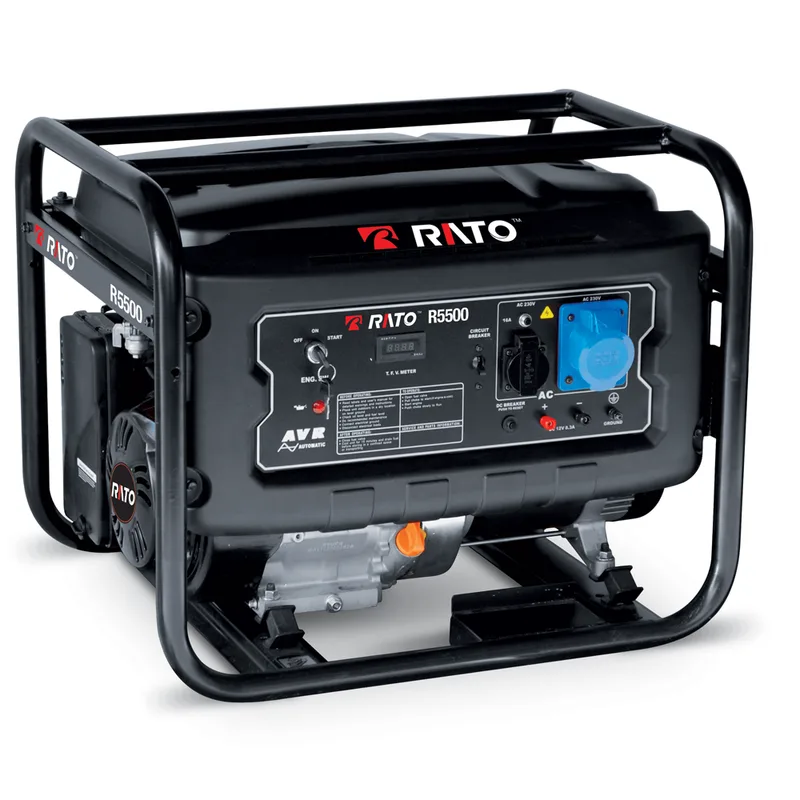Rato R5500 AVR - Groupe électrogène à essence avec AVR 5,5 Kw - Continue 5 kW Monophasé