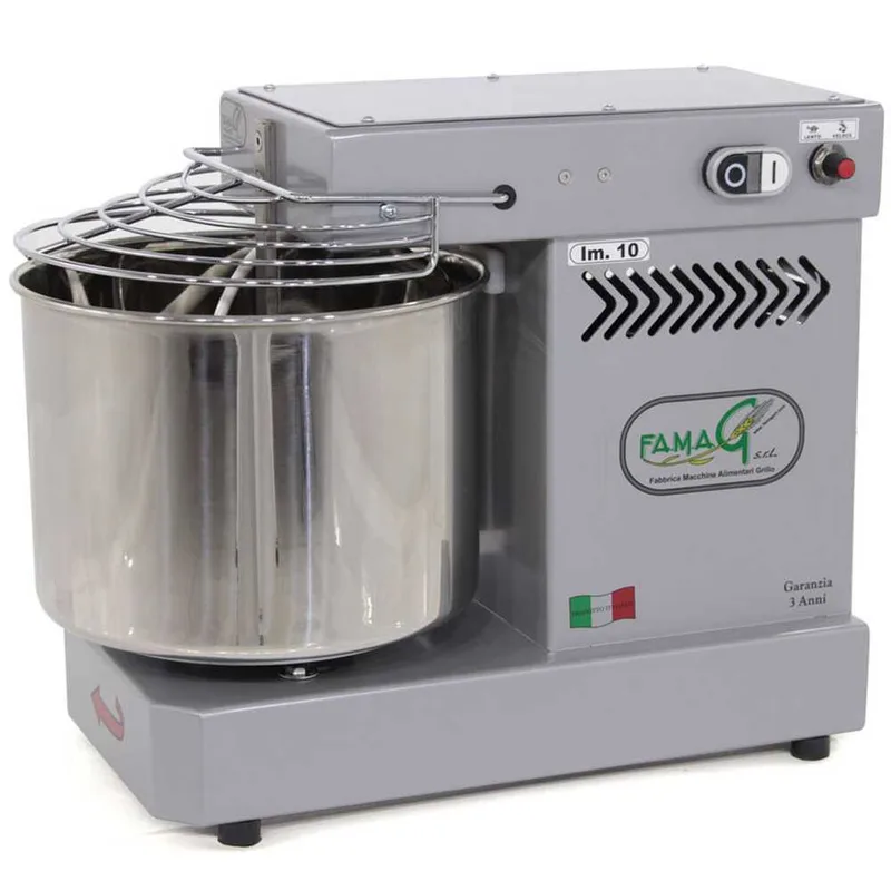 Pétrin à spirale électrique à spirale Famag IM 10 à 10 vitesses, capacité 10 KG - Gris
