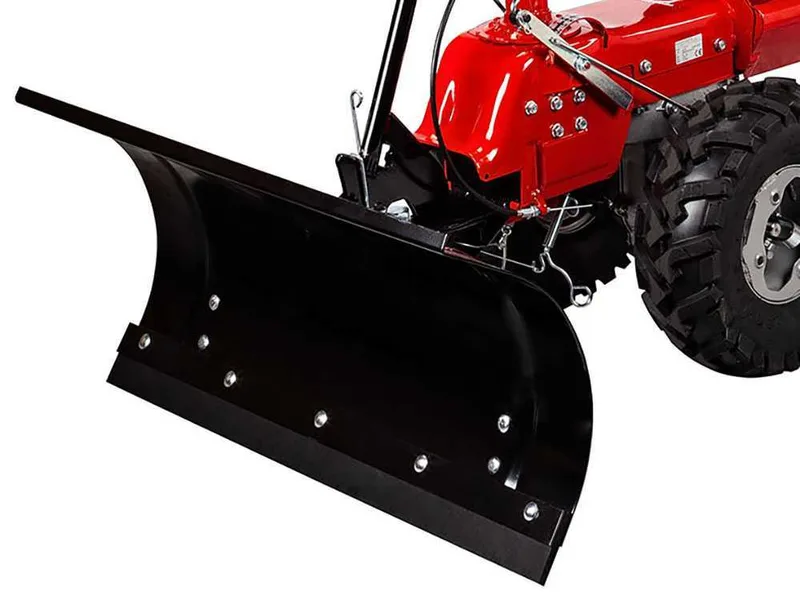 Accessoire lame à neige frontale pour Eurosystems TM 70 - P 70 - lame large 85 cm avec bande en caoutchouc