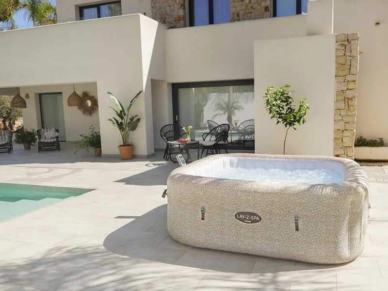 Bestway Lay-Z-Spa Roma AirJet 6001M - 201x201x71 cm - Spa gonflable pour 5-6 personnes