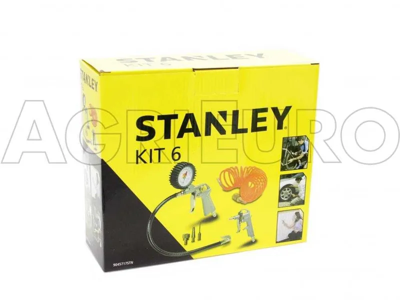 Kit Accessoires pneumatiques 6 pièces pour compresseur – Stanley