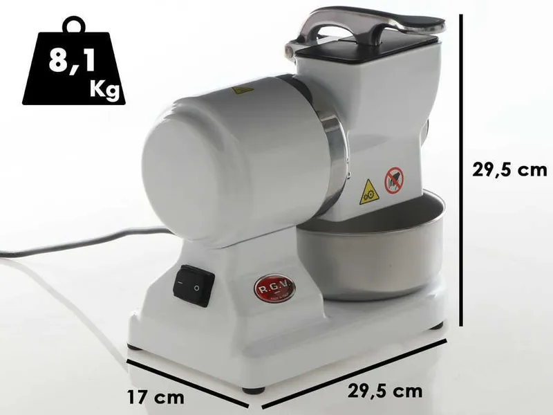 RGV Robusta - Râpe électrique de table White - En aluminium - 450W