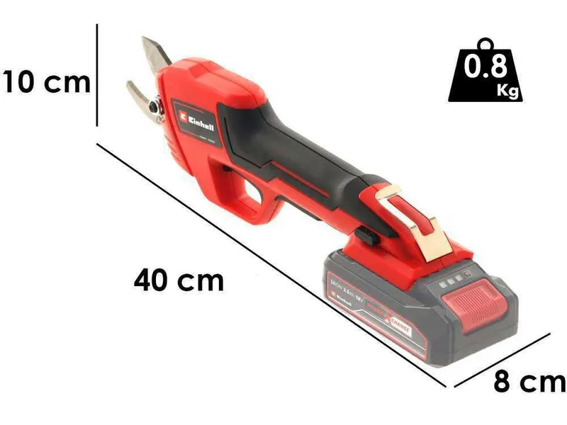 Sécateur de taille à batterie Einhell GE-LS 18 Li - Diamètre de coupe 28 mm