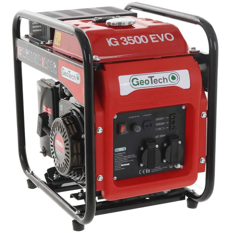 Geotech iG 3500 EVO - Groupe électrogène à inverter 3.5 kW monophasé - Moteur 6.5 CV