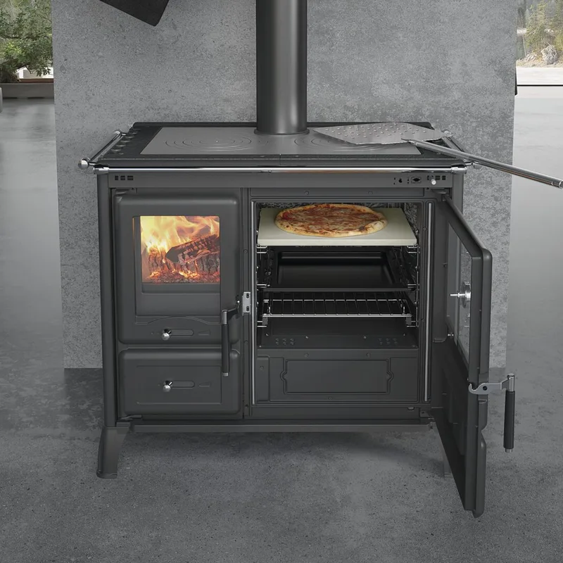 La Nordica GARDENIA XXL céramique - blanc cuisinière à bois