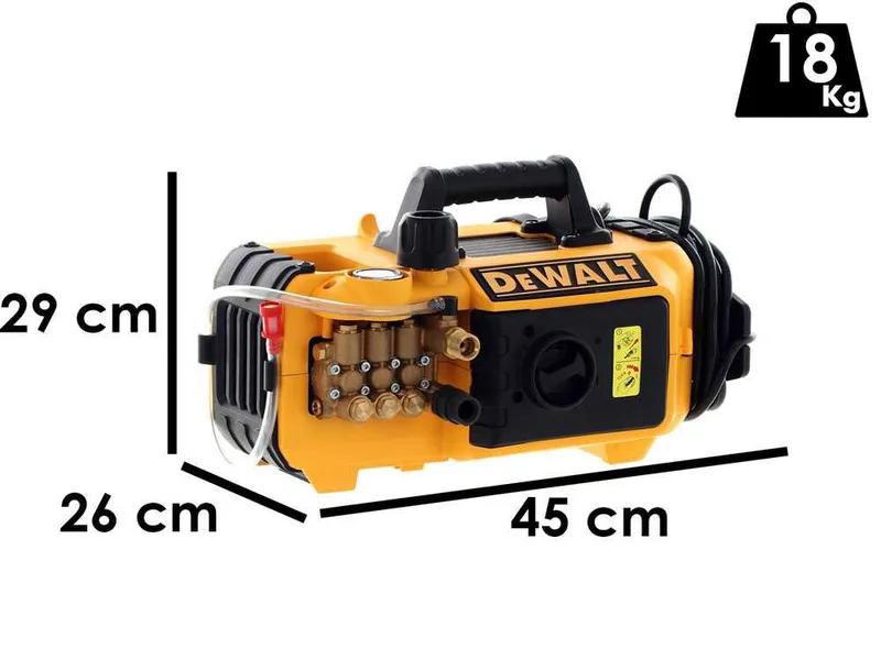 Nettoyeur haute pression à eau froide DeWalt DXPW 001CE de 160 bars/500L/H max