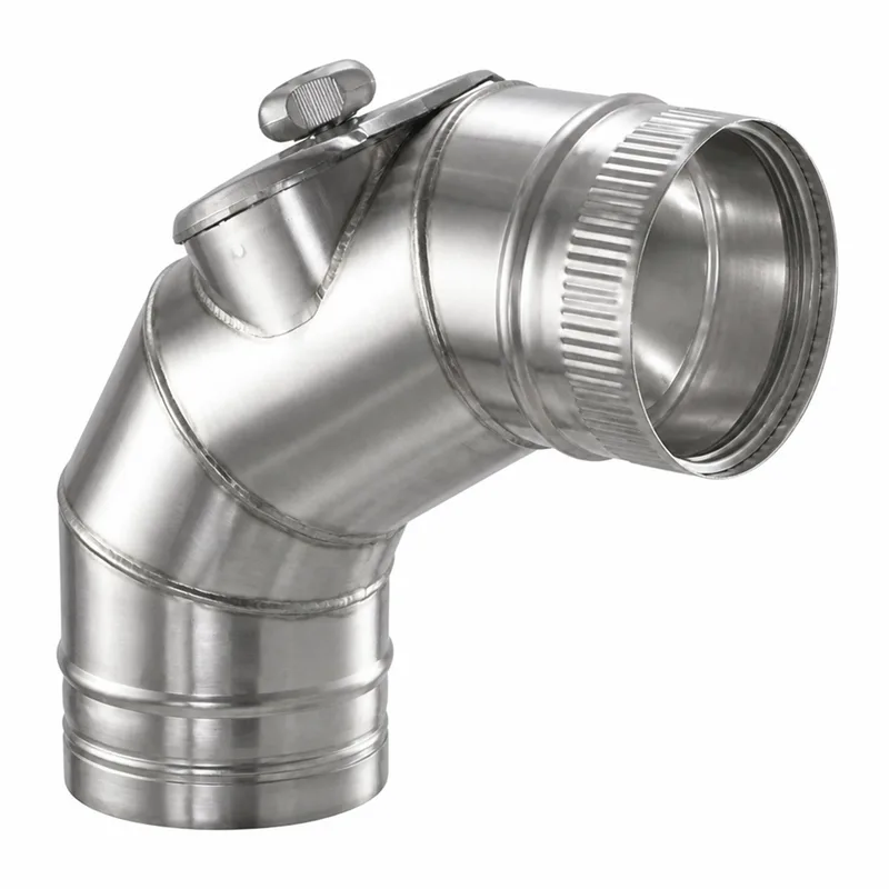 Schiedel Coude PPL 90° pour PPL Ø 200 mm avec ouverture de révision pour combustibles solides