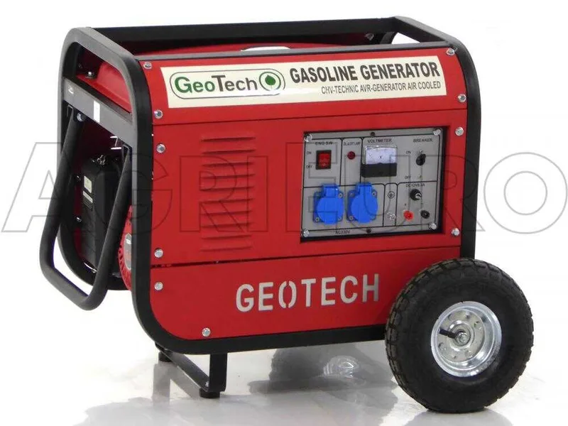 GeoTech GGSA3000 - Groupe électrogène 2.7 kw monophasé à essence - sur chariot