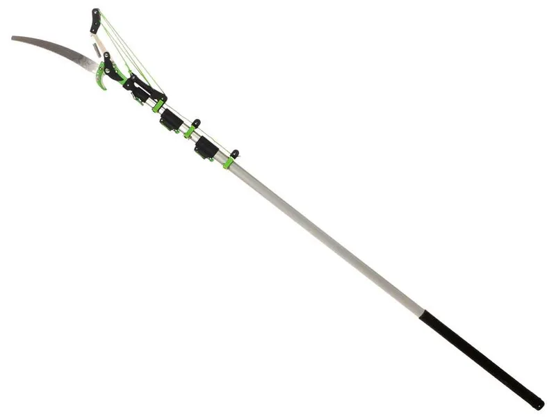 Verdemax - Échenilloir avec scie et perche télescopique à 3 sections de 190-500 cm