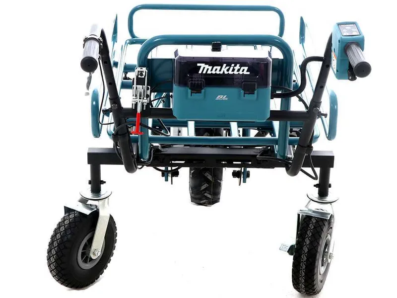 Brouette électrique à roues Makita DCU180 avec châssis tubulaire - sans batteries
