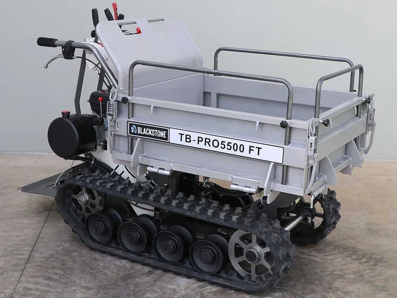 Brouette à moteur Blackstone TB-PRO 5500 FT - Benne extensible relevable 500Kg