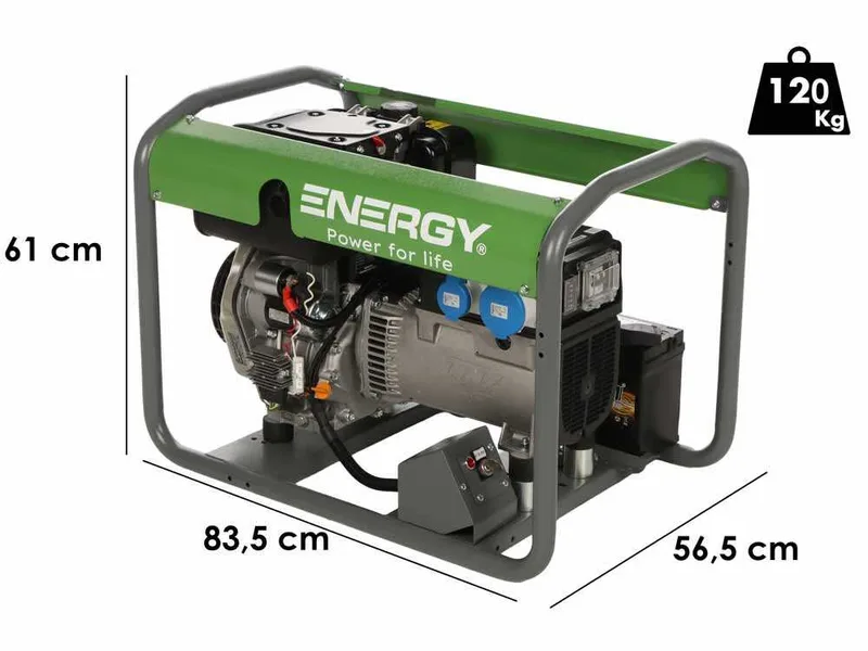 Energy EY-7MDE AVR - Groupe électrogène monophasé 5 kw - Moteur diesel Yanmar
