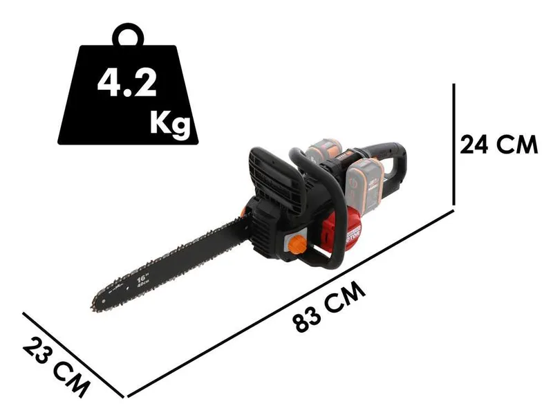 Worx nitro WG385E.9 - Tronçonneuse à batterie - 40 V