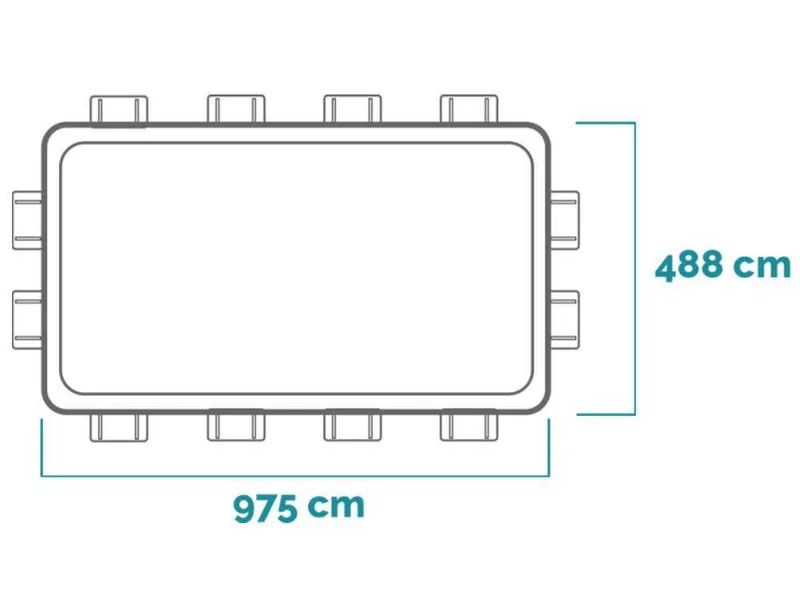 Intex Ultra XTR Frame 26378NP - 975x488x132 cm - Piscine hors-sol + Kit Nettoyage et Volleyball