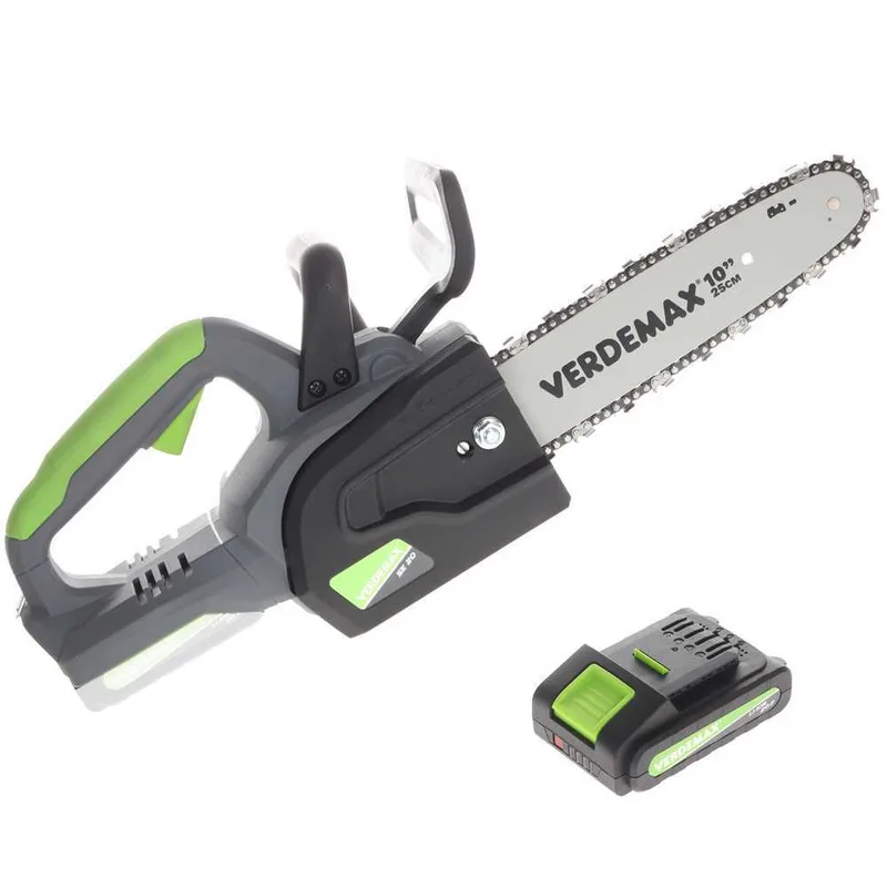 Verdemax SE20 - Tronçonneuse à batterie 20 V 2 Ah - Guide de 25 cm