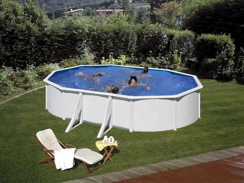 Gre Fidji Ovale 610x375x120cm - Piscine hors-sol en acier