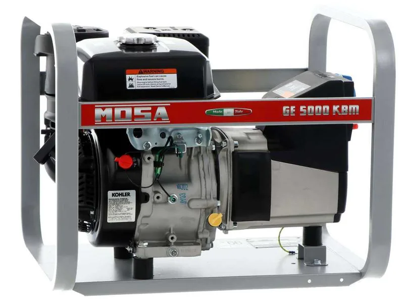MOSA GE 5000 KBM - Groupe électrogène 4.4 KW monophasé - Alternateur italien - Moteur Kohler CP CH 395