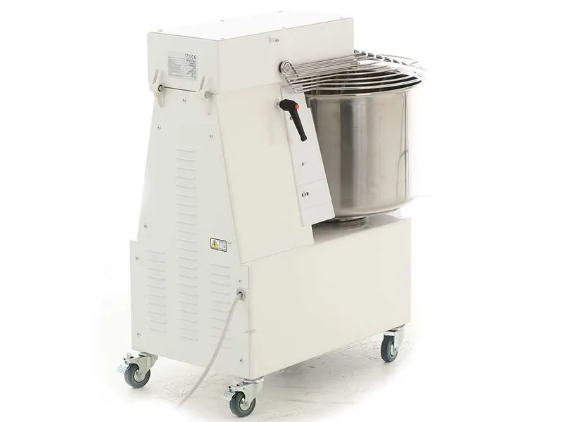 Pétrin à spirale professionnel Seven Italy GHR 50 - 230 V - Avec roues et Minuterie