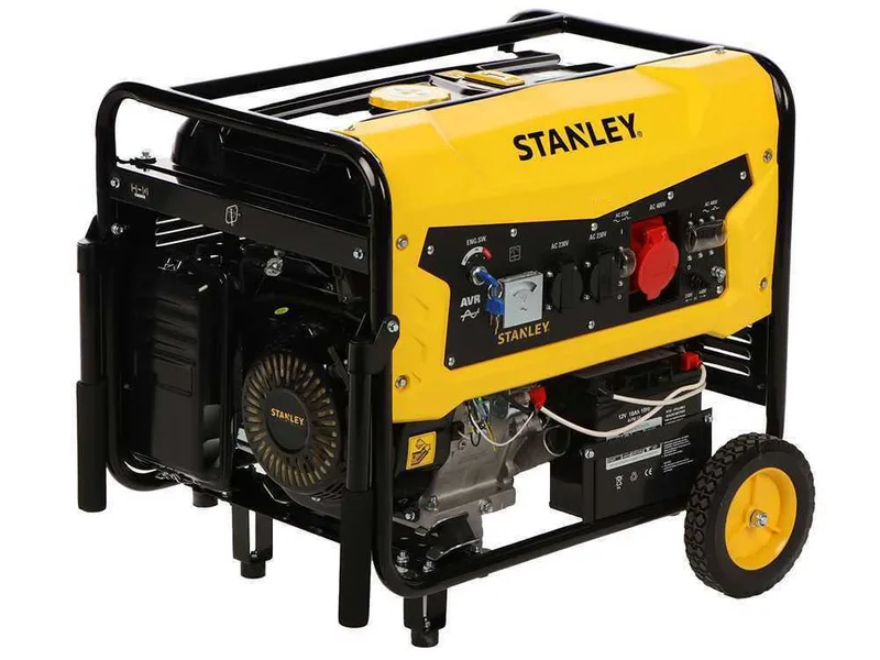 Stanley SG 7500B - Groupe électrogène à essence - AVR - 7.5 Kw triphasé