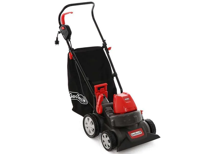 GeoTech LV 200 E Aspirateur de feuilles à roues - moteur électrique 1600W - Bac 45L - Souffleur