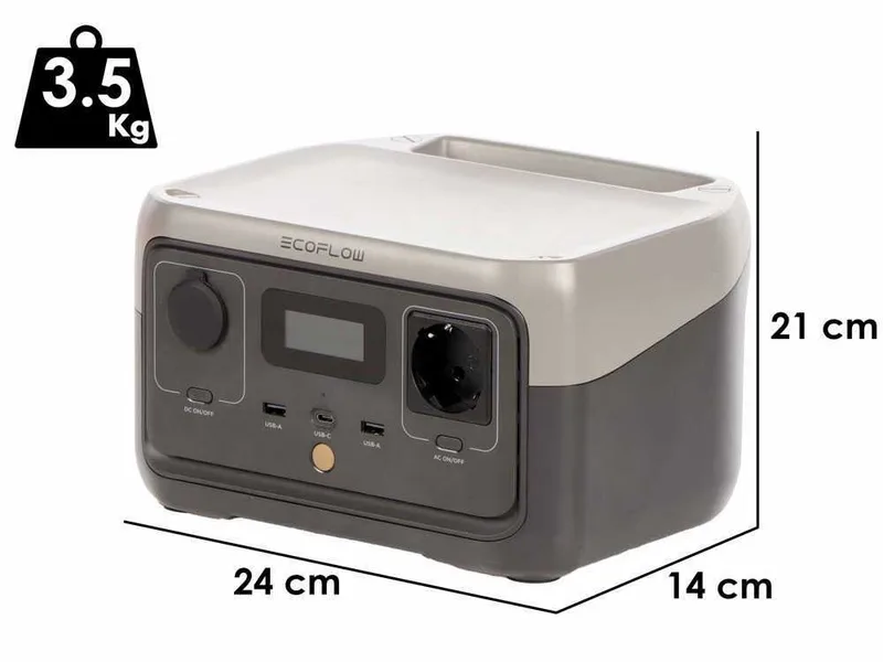 EcoFlow River 2 - Power Station Batterie Portable - 300W - 256Wh/12.8V